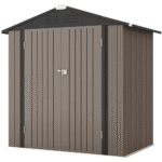 7x7 Ft Resin Storage Shed with Floor Included, Steel-Reinforced | CRAFTSMAN