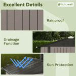 7x7 Ft Resin Storage Shed with Floor Included, Steel-Reinforced | CRAFTSMAN - Image 4