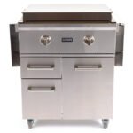 30-Inch Flat Top Grill with Cart, Dual Heat Zones, LED Safety Light | Coyote C1FTG30 - Image 4