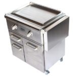 30-Inch Flat Top Grill with Cart, Dual Heat Zones, LED Safety Light | Coyote C1FTG30 - Image 7