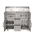 50-Inch Built-In Hybrid Gas/Charcoal Grill, 847 Sq In, Dual Fuel | Coyote C3HY50 - Image 7