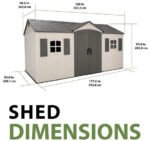 15x8 Ft Plastic Storage Shed Kit with Floors, 6 Skylights | Lifetime Legacy - Image 3