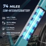 1500W Electric Mountain Bike, 30 MPH, 26" Fat Tires | LEONX Aipas M2 - Image 3
