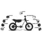 Retro Racer Fat Tire Electric Bike, UL2271 Battery | SUPER73-Z Adventure Series Core - Image 7