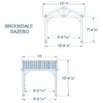 12x10 Ft All-Cedar Wooden Gazebo, 100 MPH Wind Rated, Steel Roof | Backyard Discovery Brookdale - Image 4