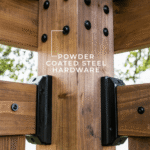 Cedar Cabana Pergola with Privacy Panels, Poolside or Patio | Backyard Discovery Verona - Image 3