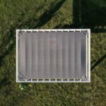 14x10 Ft White Steel Modern Pergola with Sail Shade Canopy | Windham - Image 16