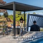 14x10 Ft Steel Louvered Pergola with Adjustable Roof & Drainage | Sarasota - Image 11