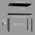 14x10 Ft Steel Louvered Pergola with Adjustable Roof & Drainage | Sarasota - Image 2