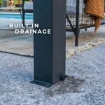 14x10 Ft Steel Louvered Pergola with Adjustable Roof & Drainage | Sarasota - Image 7
