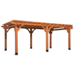 20x12 Ft Premium Cedar Wood Pergola, Multi-Level Roof Trellis | Backyard Discovery Beaumont