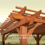 20x12 Ft Premium Cedar Wood Pergola, Multi-Level Roof Trellis | Backyard Discovery Beaumont - Image 3