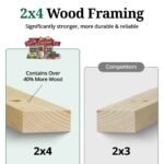 Value Gable Wood Shed Kit, Pre-Cut, LP SmartSide, Customizable | Little Cottage Co. - Image 2