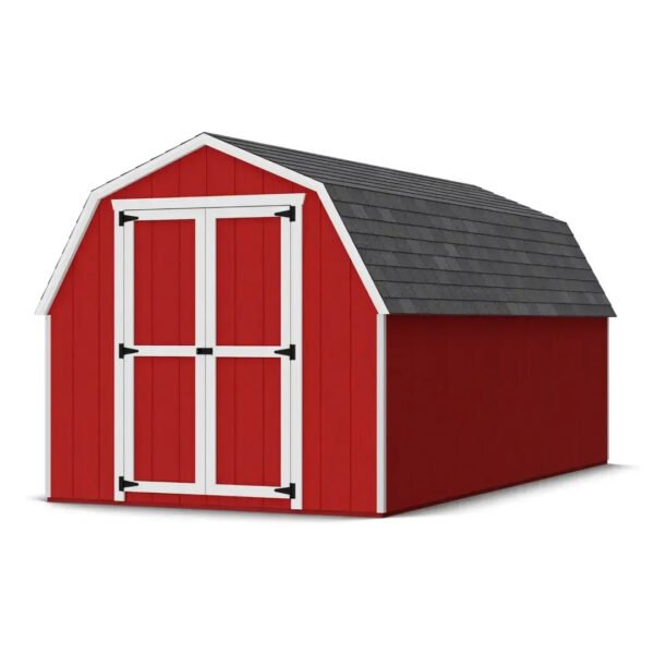 8x16 Ft Value Gambrel Barn Shed Kit, 4-Ft Sidewalls, LP SmartSide