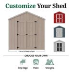 12x12 Ft Pre-Cut Value Gable Shed Kit, LP SmartSide, 2x4 Framing | Little Cottage Co. - Image 3