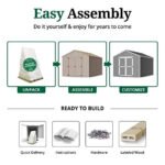 12x12 Ft Pre-Cut Value Gable Shed Kit, LP SmartSide, 2x4 Framing | Little Cottage Co. - Image 2