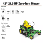 42-Inch 21.5 HP V-Twin Gas Dual Hydrostatic Zero-Turn Riding Mower, Accel Deep Deck | John Deere Z320R - Image 7