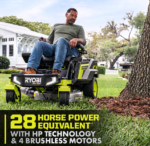 30-Inch 80V Electric Cordless Zero-Turn Mower, 28HP Equivalent, 2x 10Ah Batteries | Ryobi HP - Image 2