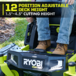 54-Inch 80V Electric Cordless Zero-Turn Mower with Mulch Kit, 42HP Equivalent | Ryobi HP - Image 8