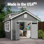 10x12 Ft DIY Wooden Storage Shed with Floor, 7-Ft Sidewalls | Handy Home Windemere - Image 2