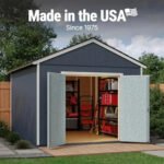 10x12 Ft DIY Wooden Storage Shed, 9.5-Ft Peak, 2x4 Framing | Handy Home Rookwood - Image 2