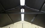 Resin Outdoor Storage Shed, Wood Look, Steel-Reinforced, Weather-Resistant | Keter Stronghold 2.0 - Image 3